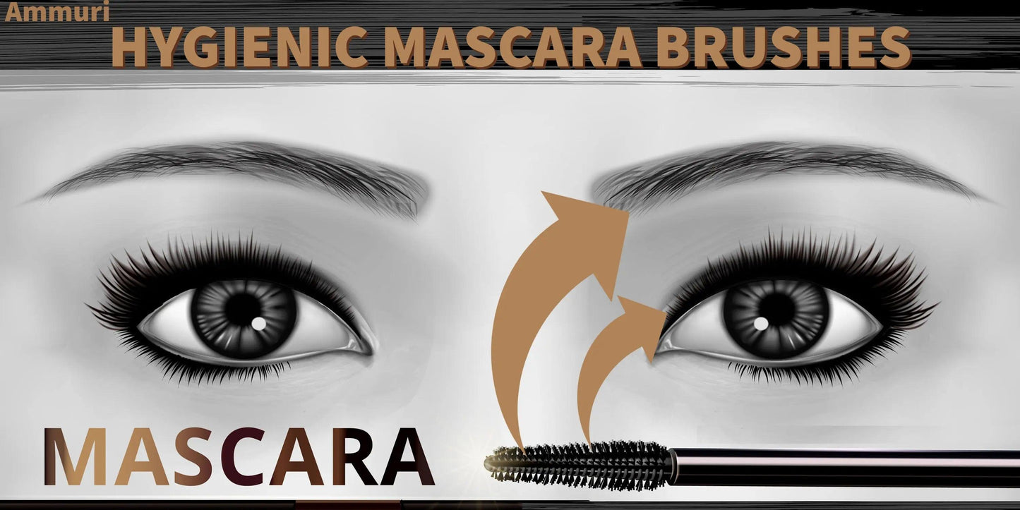 Ammuri Skincare Disposable Mascara Brushes & Brow Wands