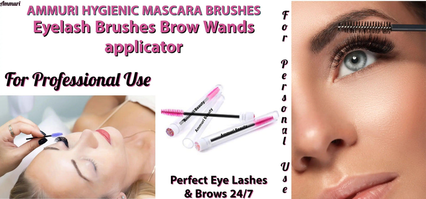Ammuri Skincare Disposable Mascara Brushes & Brow Wands