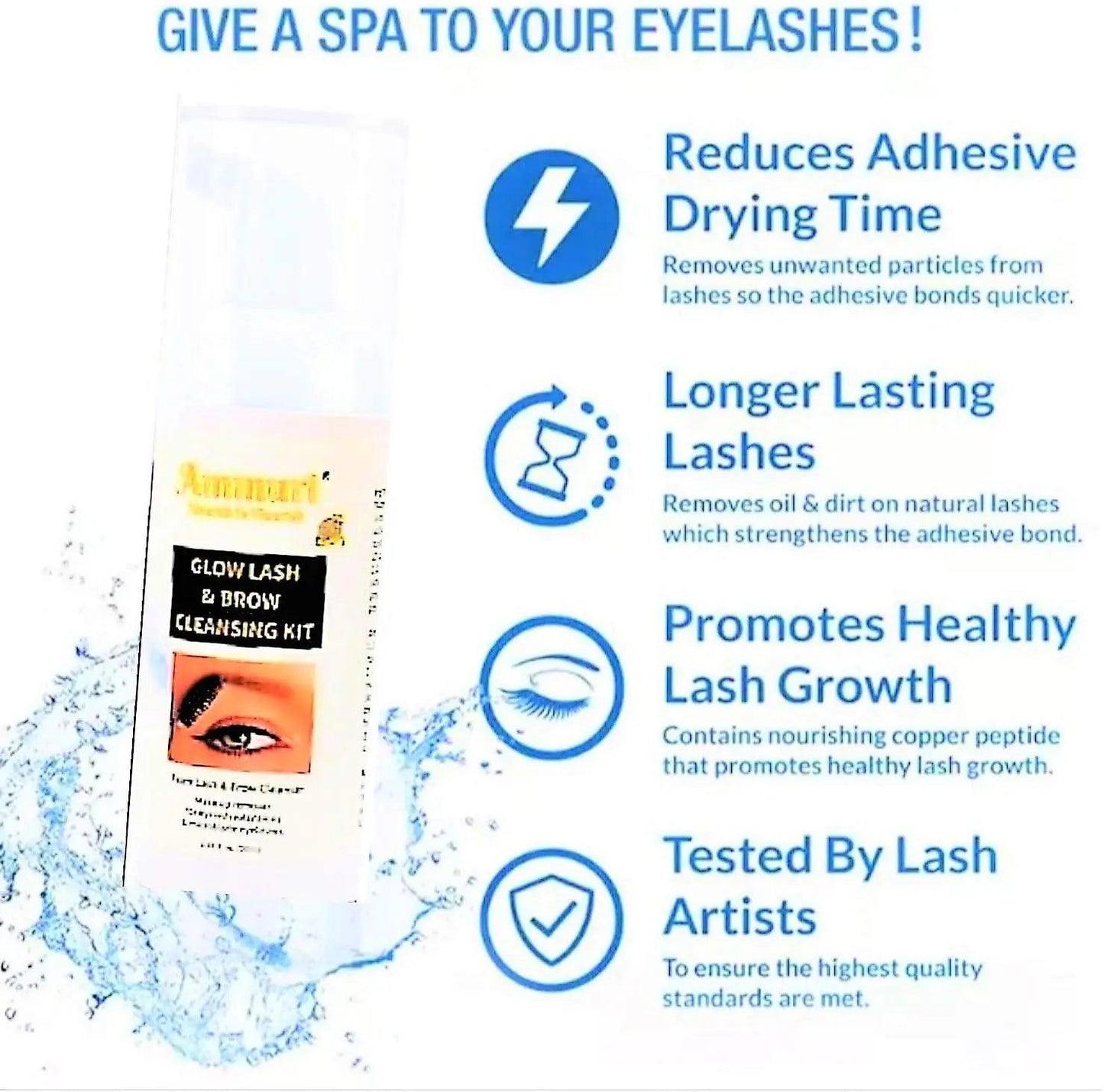 Ammuri Lash and Brow Cleansing Kit for Eyelash Extensions