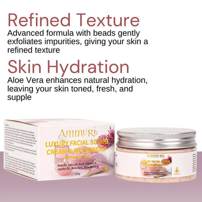 Ammuri Luxury Retinal Facial Scrub Cream for Radiant Skin