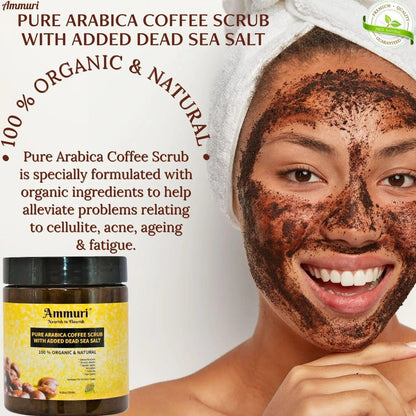 Ammuri Organic Coffee Body Scrub with Dead Sea Salt