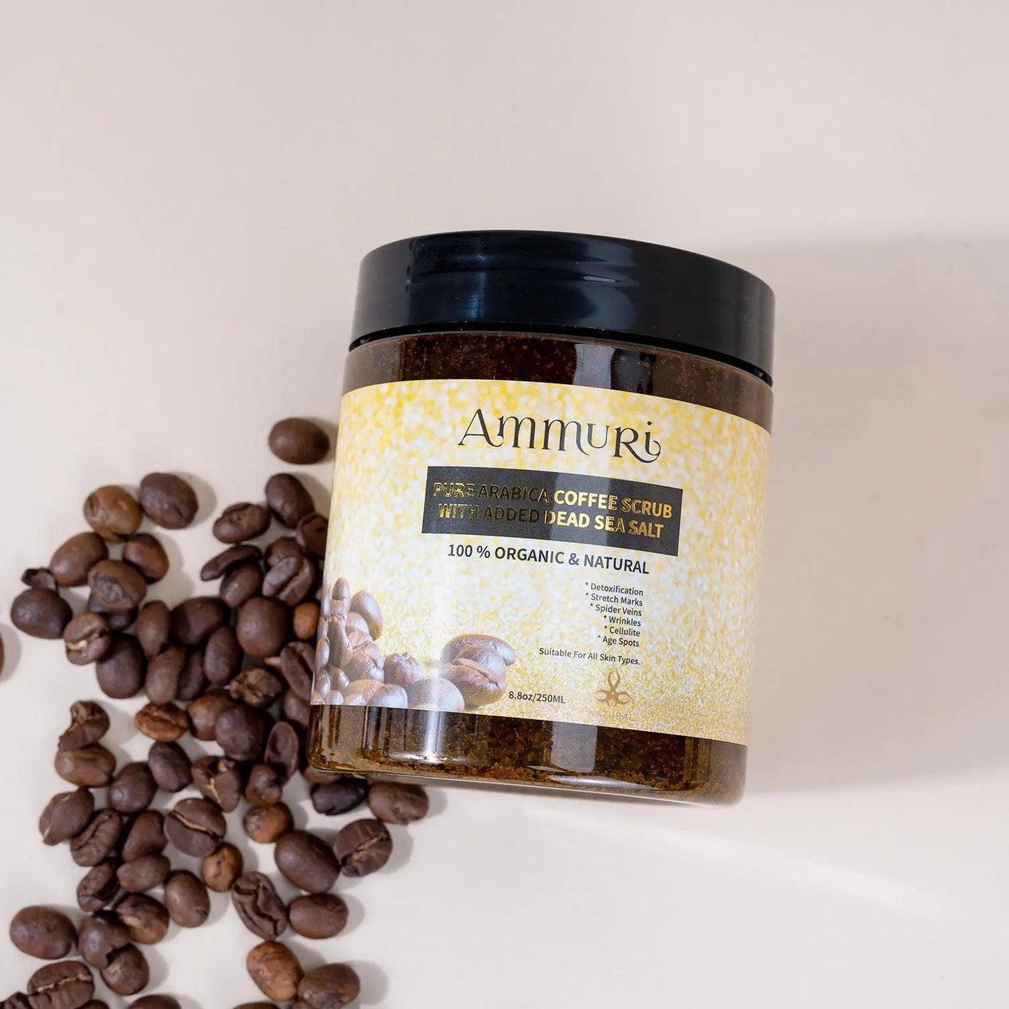 Ammuri Organic Coffee Body Scrub with Dead Sea Salt