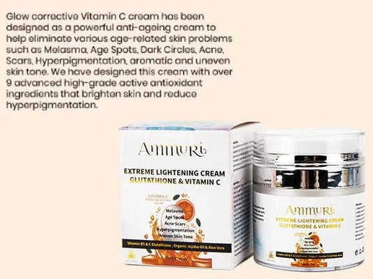 Ammuri Skincare Lightening Cream with Vitamin C & Glutathione