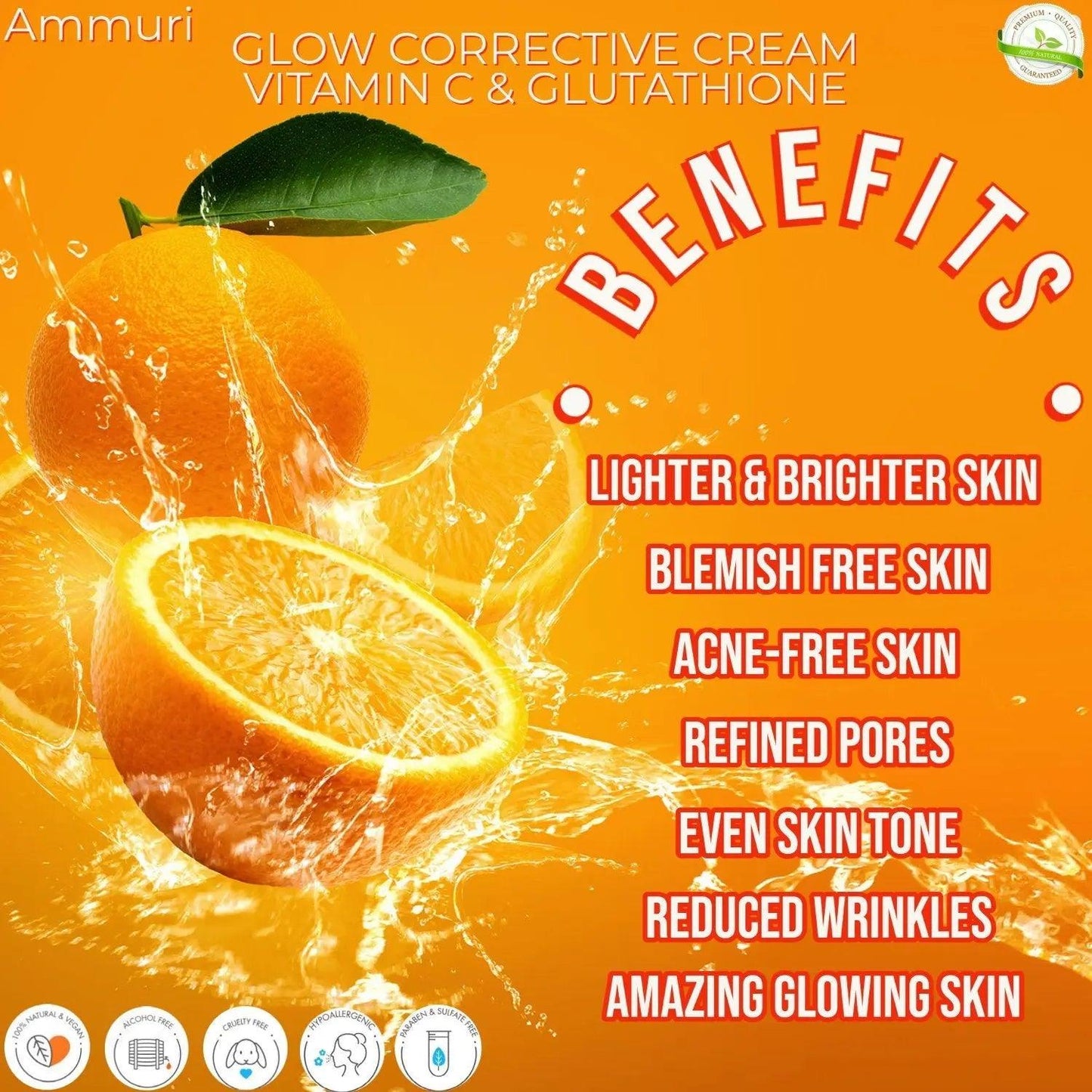 Ammuri Skincare Lightening Cream with Vitamin C & Glutathione