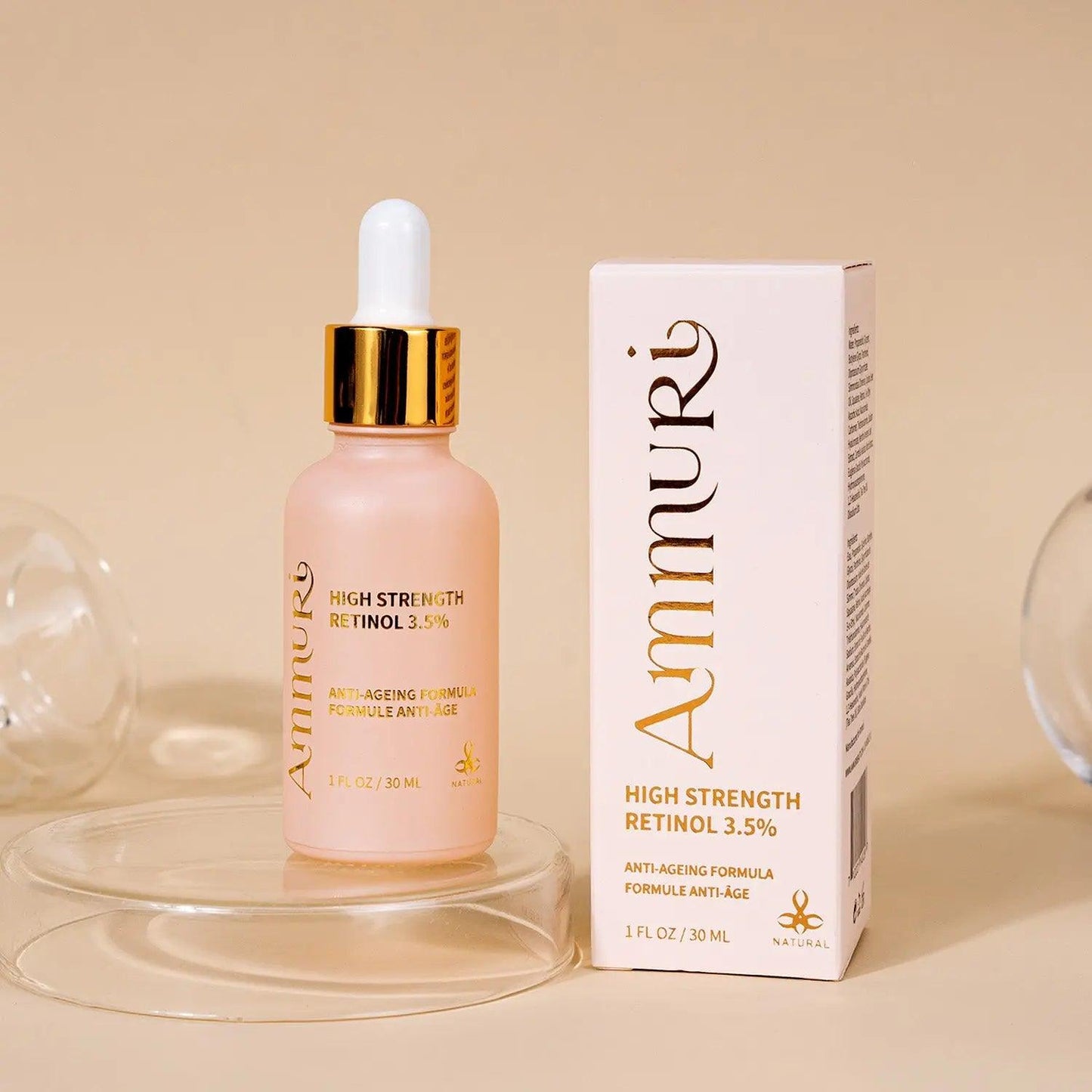 Ammuri 3.5% Retinol High Strength Face Serum – Anti-Ageing Formula
