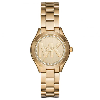 Michael Kors MK3477 Ladies Mini Slim Runway Yellow Gold Watch