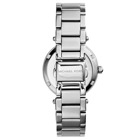 Michael Kors MK5615 Ladies Mini Parker Silver Chronograph Watch