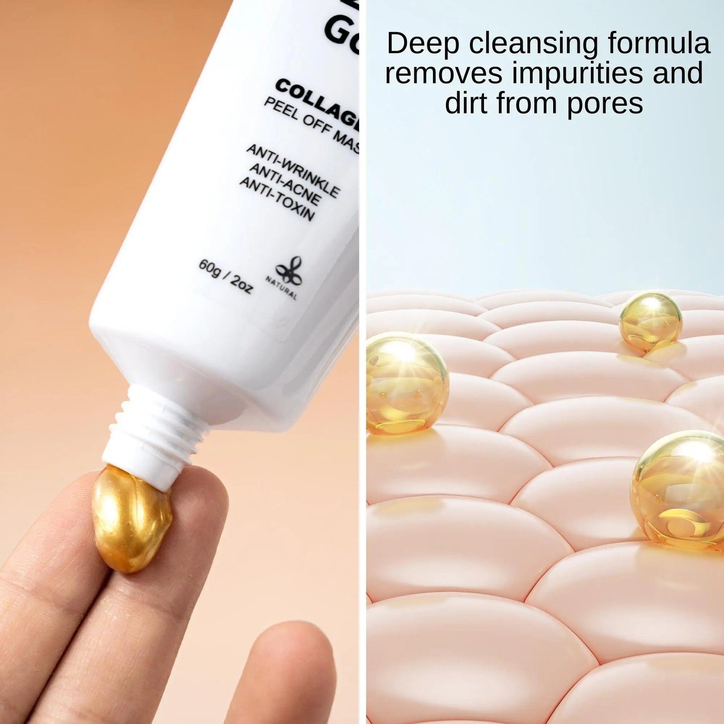 Ammuri 24K Gold Face Mask - Collagen Peel Off Treatment