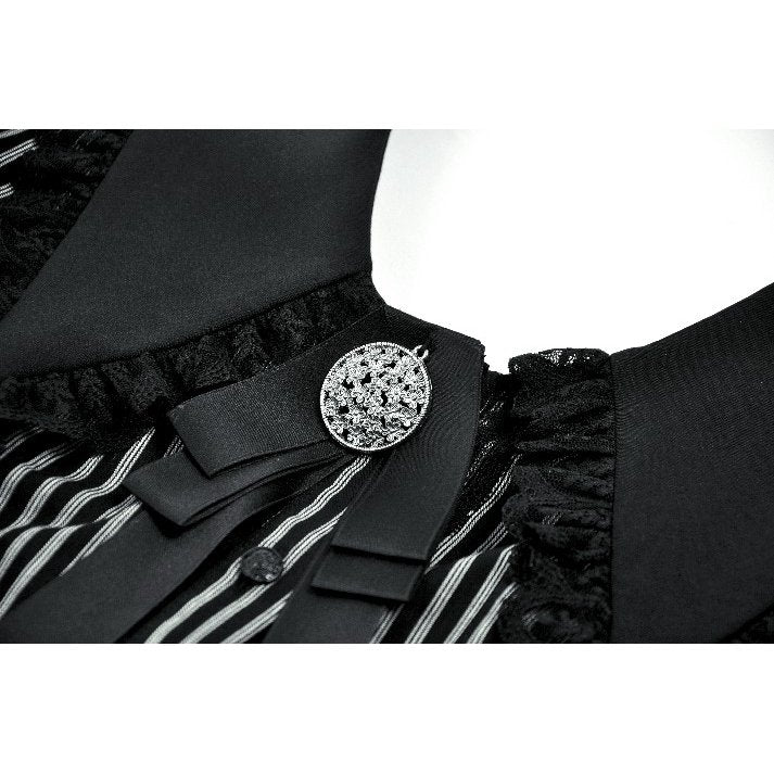 Dark in Love Gothic Peter Pan Collar Lace Shirt