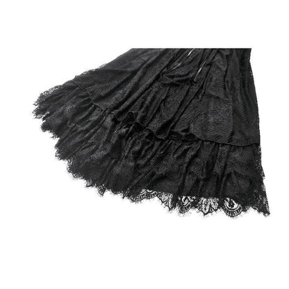 Dark in Love Soraya Gothic Lace High-Low Dress