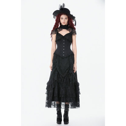 Dark in Love Talia Gothic Longline Metal Boned Corset