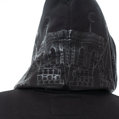 Vixxen Basilica Cathedral Style Printed Zip Up Hoodie