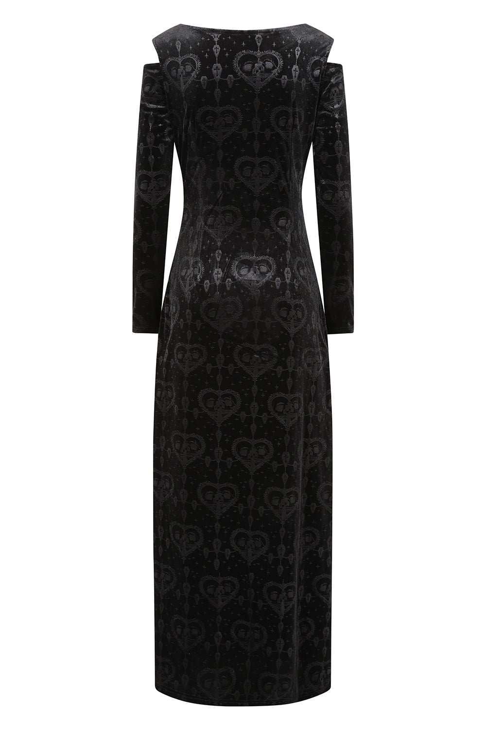 Banned Amara Gothic Burnout Velvet Dress