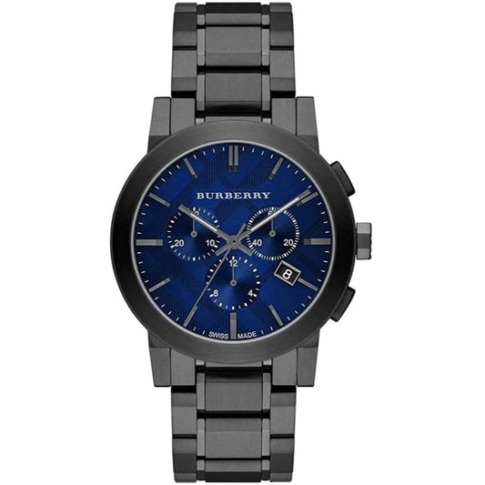 Burberry Men’s Watch Stainless Steel Grey Strap With Blue Dial BU9365 The City