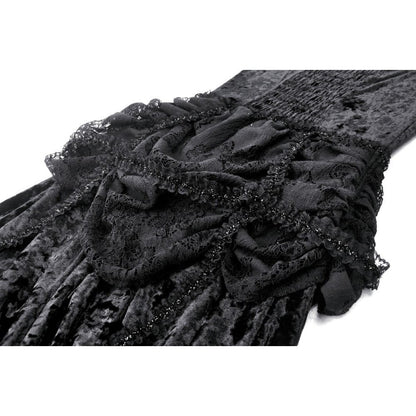 Dark in Love Seraphina Velvet Lace Goth Dress