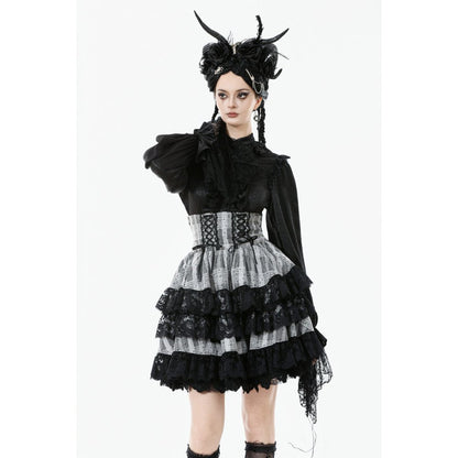 Dark in Love Hexa Layered Tartan Skirt