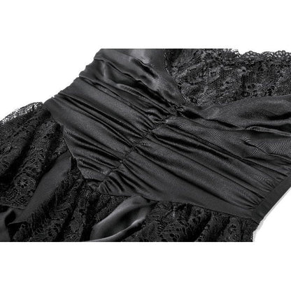 Dark in Love Gothic Satin Lace Dress