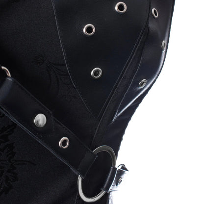 Vixxsin Ebony 2 Piece Corset