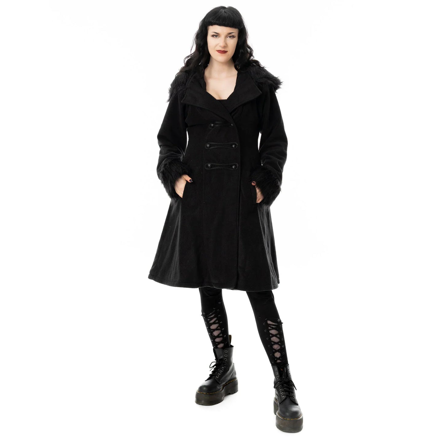 Poizen Industries Eirwen Coat - Black