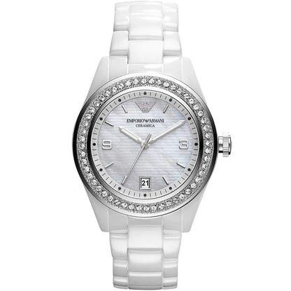 Emporio Armani AR1426 Ceramica Women's White Watch