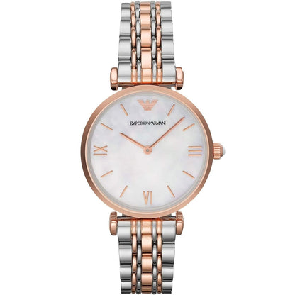 Emporio Armani AR1683 Gianni T-Bar Women's Two-Tone Watch