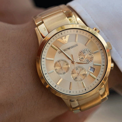 Emporio Armani AR2452 Renato Men's Rose Gold Watch
