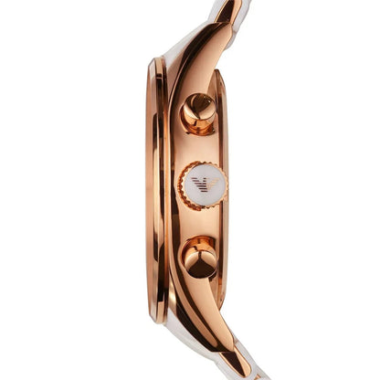 Emporio Armani AR5920 Sportivo Women's White & Rose Gold Watch