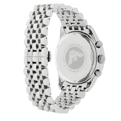 Emporio Armani AR5983 Tazio Men's Silver & Black Watch