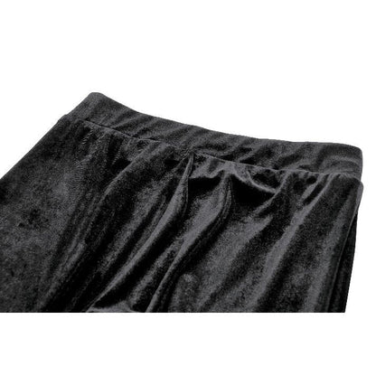 Dark in Love Erzebeth Velvet Lace Flare Trousers