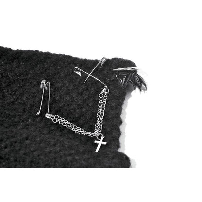 Dark In Love Mina Punk Metal Knit Hat