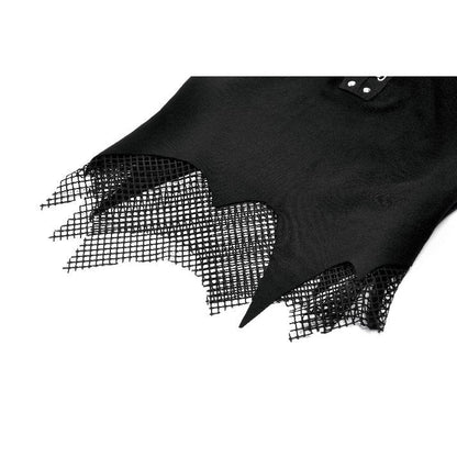 Dark in Love Dark Punk Mesh Chain Top