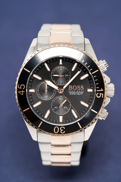 Hugo Boss Men's Watch Chronograph Ocean Edition Two Tone HB1513705