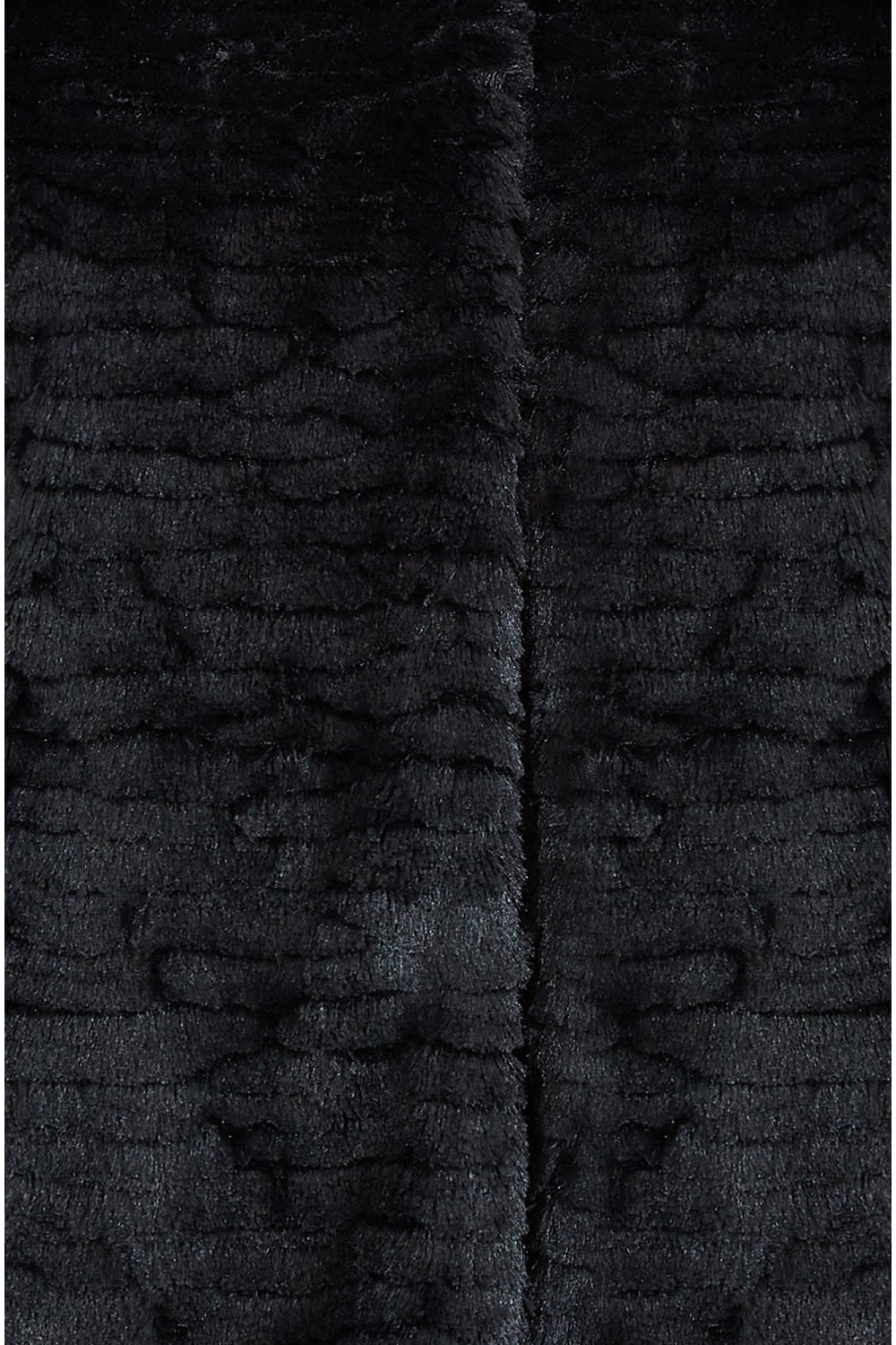 Mela Black Faux Fur Short Jacket