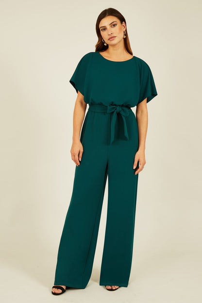 Mela Green Batwing Stretch Jumpsuit