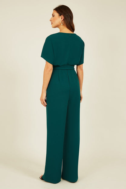 Mela Green Batwing Stretch Jumpsuit