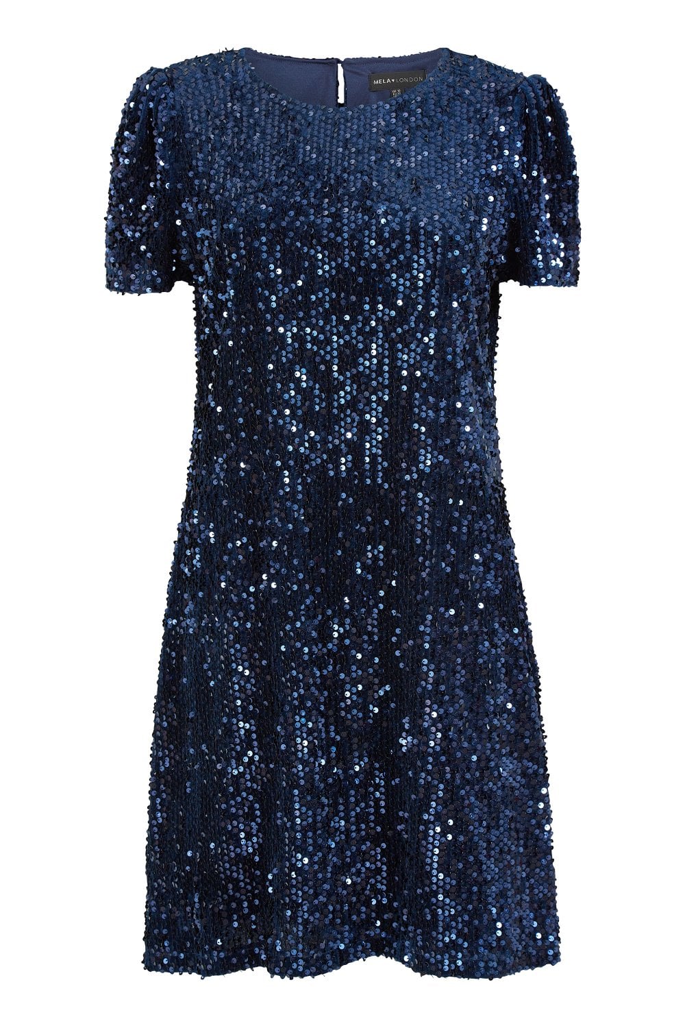 Mela Navy Sequin Tunic Dress