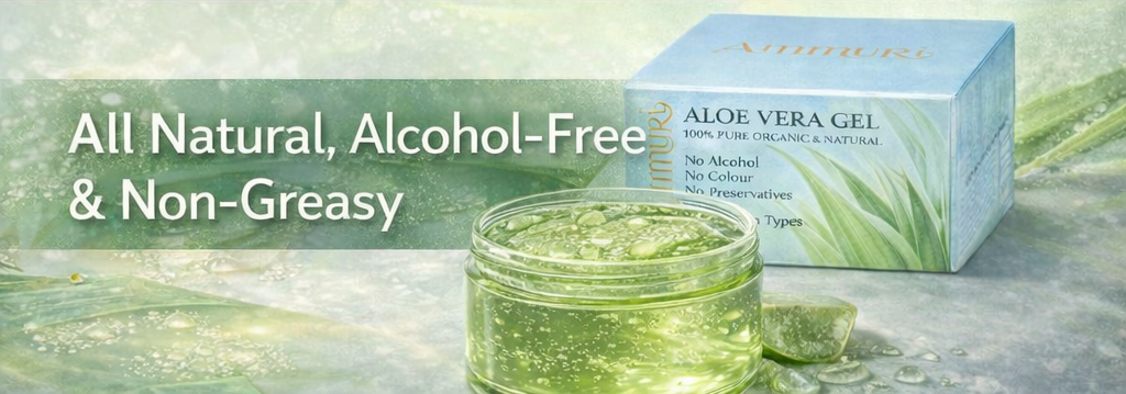 Ammuri Organic Aloe Vera Gel 300g – Pure Hydration for Face, Body & Hair
