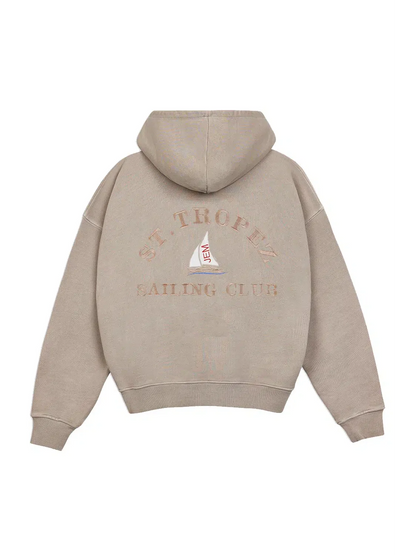 St Tropez Heavyweight Hoodie Beige
