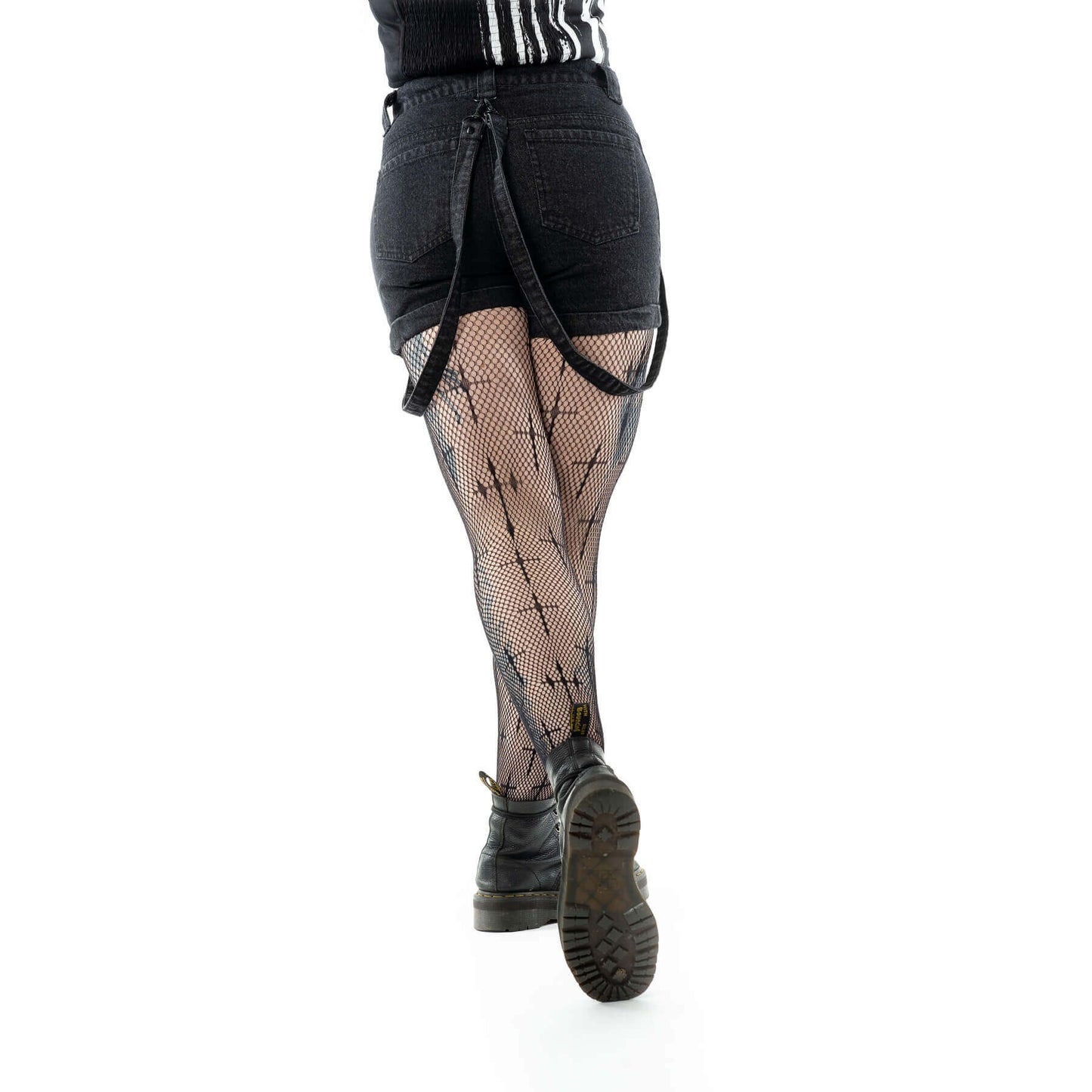 Vixxsin Undead Shorts Black Stonewash