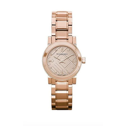 Burberry Ladies Watch The City Diamonds 26mm Rose Gold BU9215