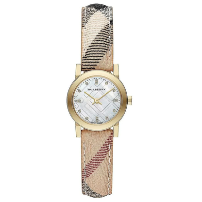 Burberry Ladies Watch The Classic City 26mm Diamond Yellow Gold BU9226