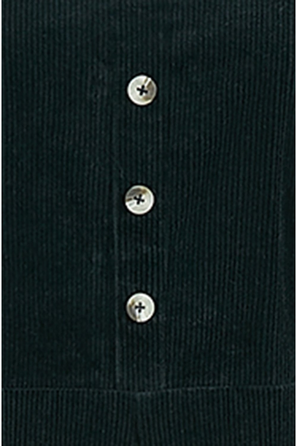 Yumi Black Cord Stretch Dungaree Style Jumpsuit