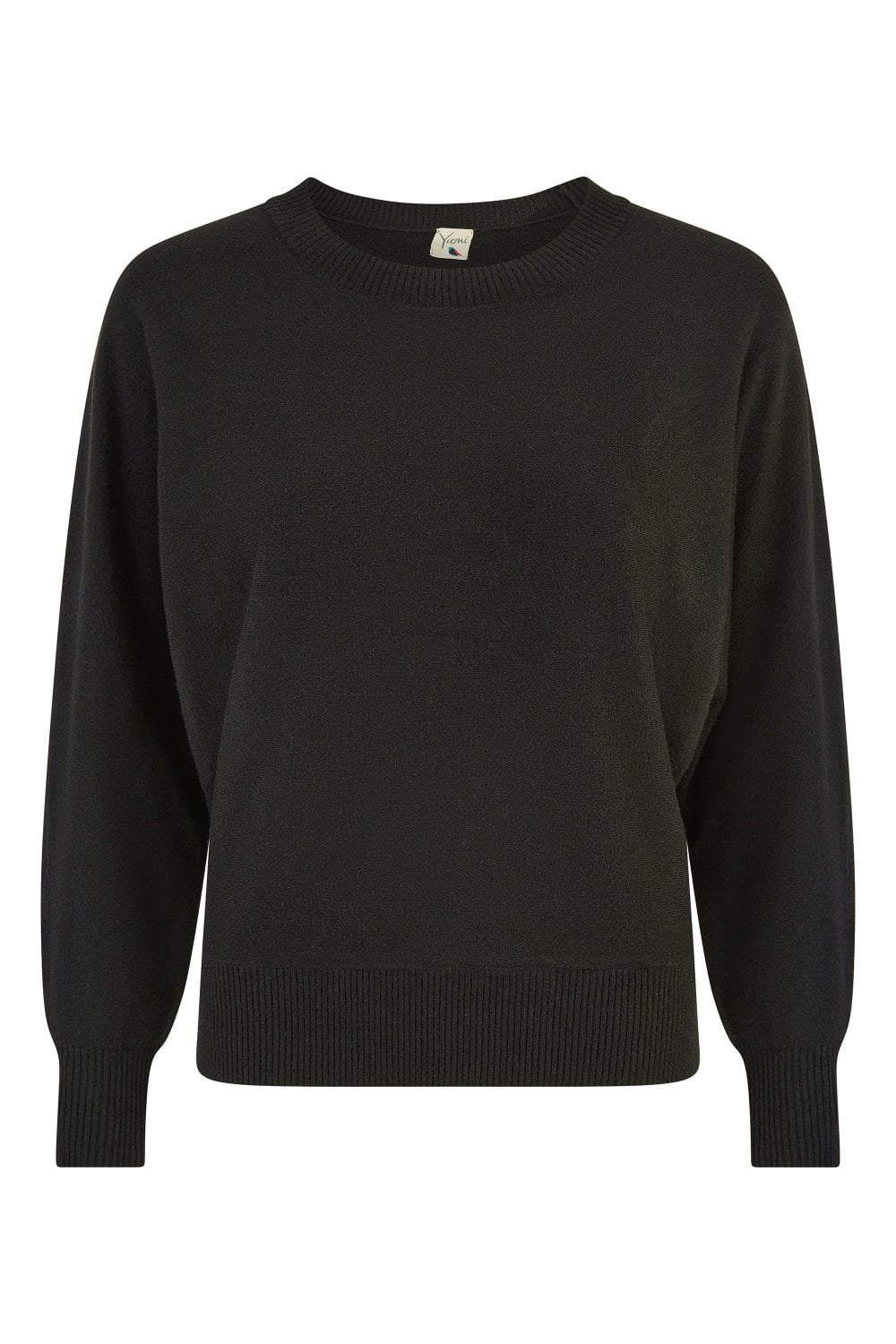 Yumi Black Knitted Batwing Jumper