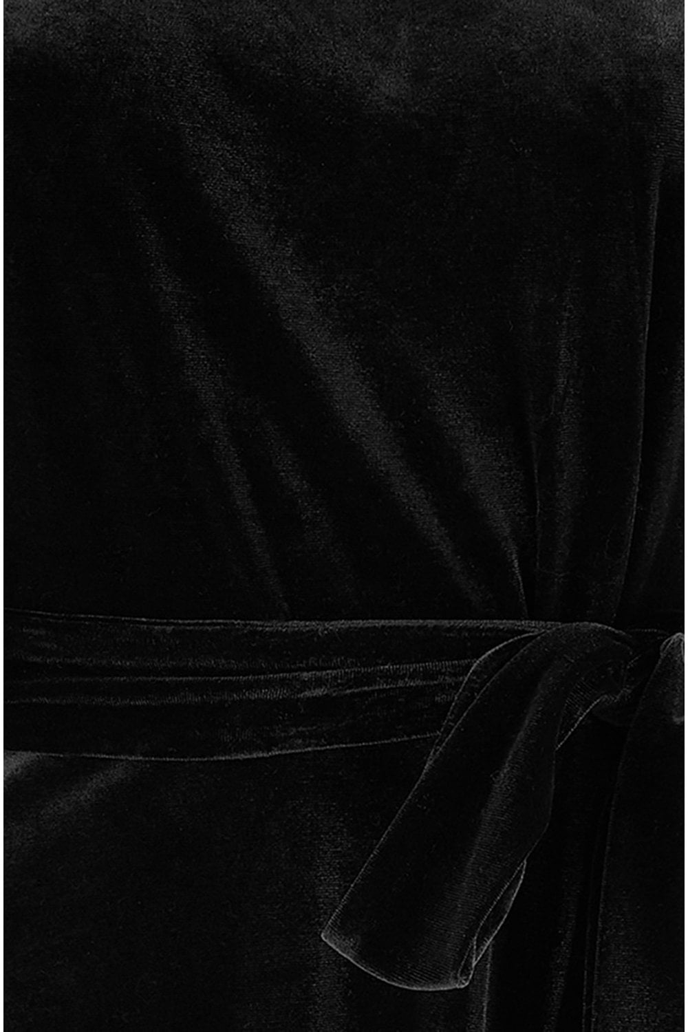 Yumi Black Velvet Skater Dress With Lace Sleeves