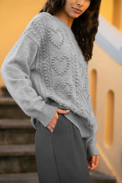 Yumi Grey Wide Leg Trousers