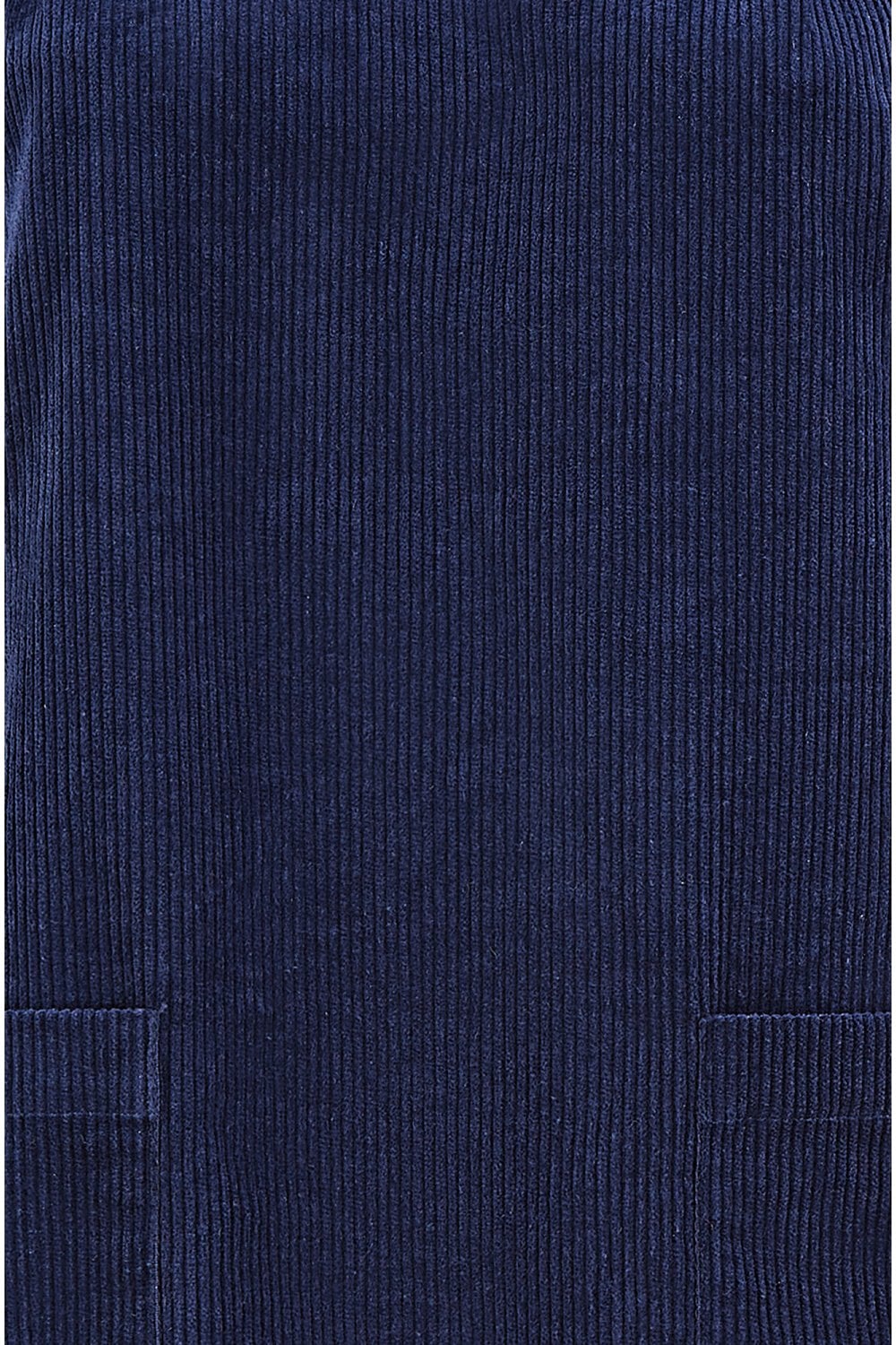 Yumi Navy Cord Tunic Dress With 3/4 Sleeves And Pockets