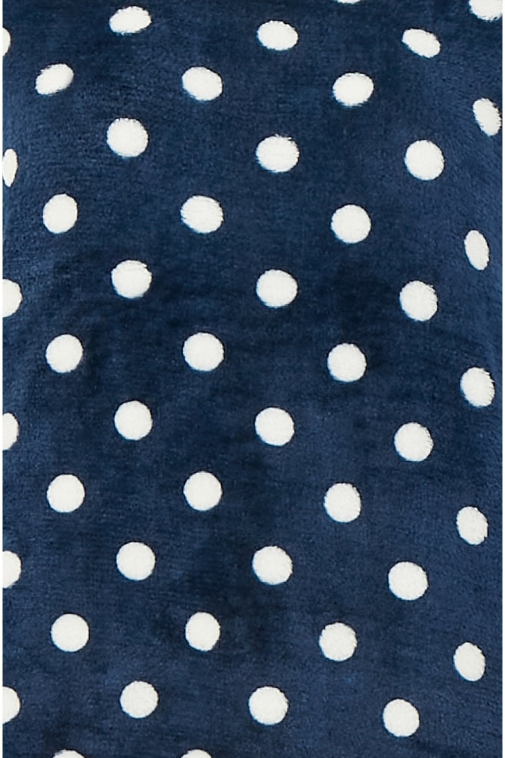 Yumi Navy Spot Super Soft Fleece Pyjamas