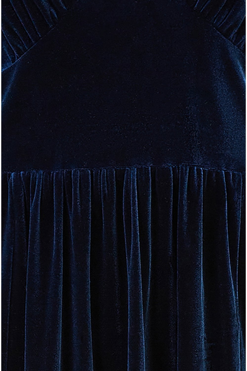 Yumi Navy Velvet Midi Dress