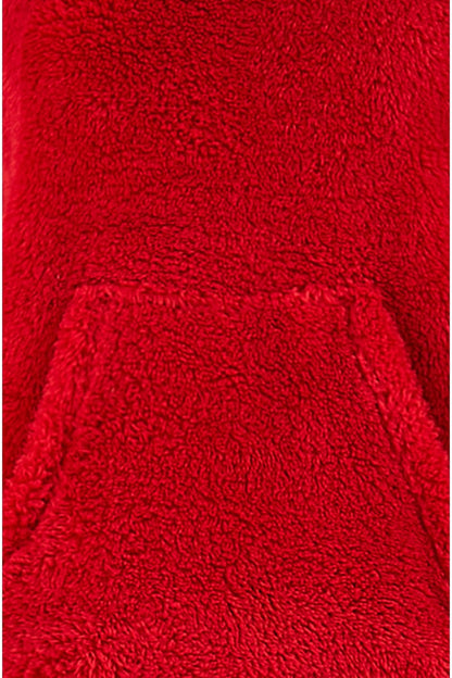 Yumi Red Pyjamas With Fleece Top And Dachshund Print Trousers