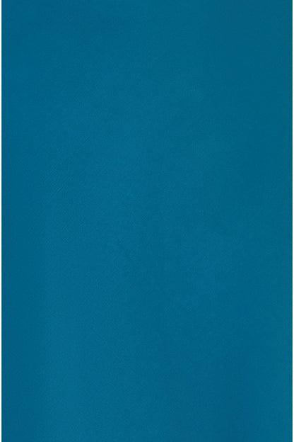 Yumi Teal Satin Midi Skirt